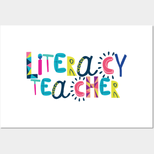 Cute Literacy Teacher Gift Idea Back to School Posters and Art